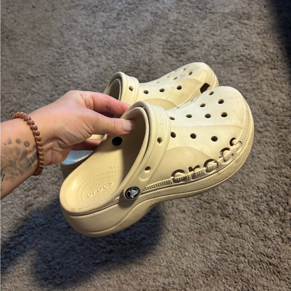 CROCS Light Tan Clogs